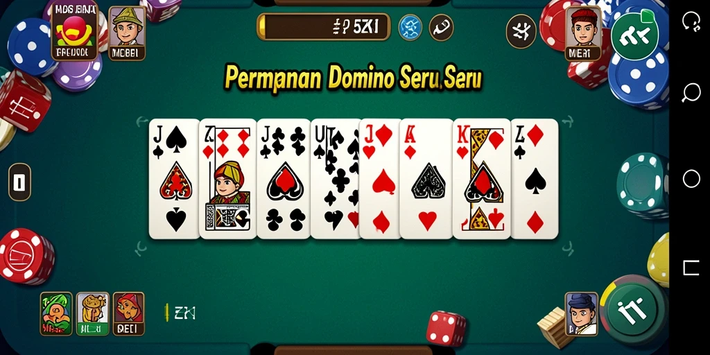 Tampilan gameplay seru dalam permainan Domino 5ZK.