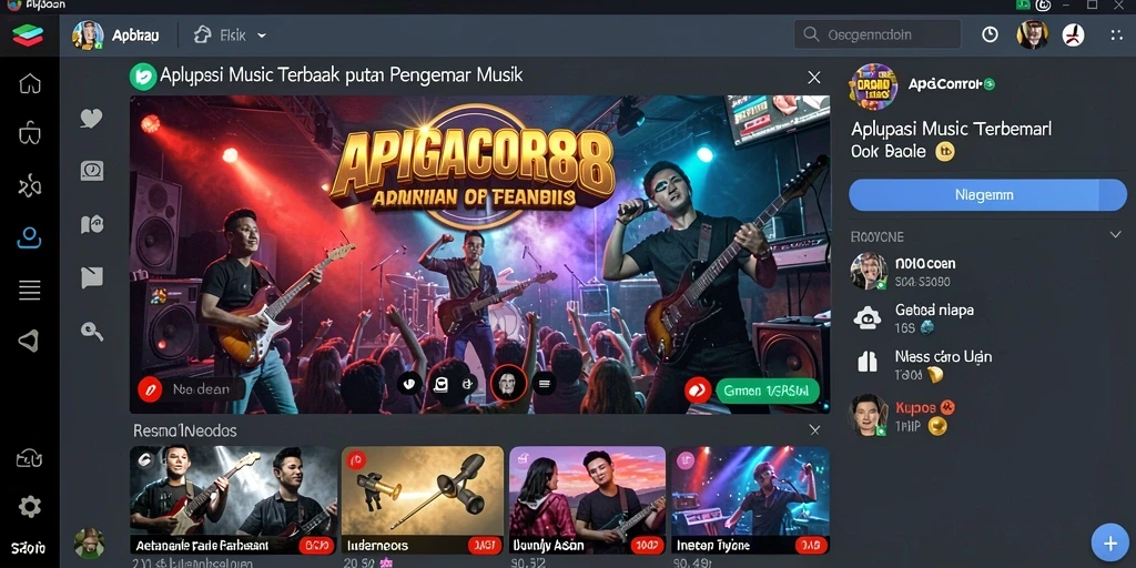 Screenshot APIGACOR88 menampilkan fitur karaoke yang interaktif dan menarik.