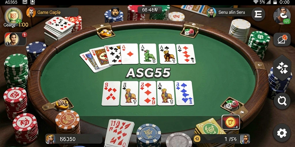 Tampilan menarik dari gameplay ASG55 yang seru.