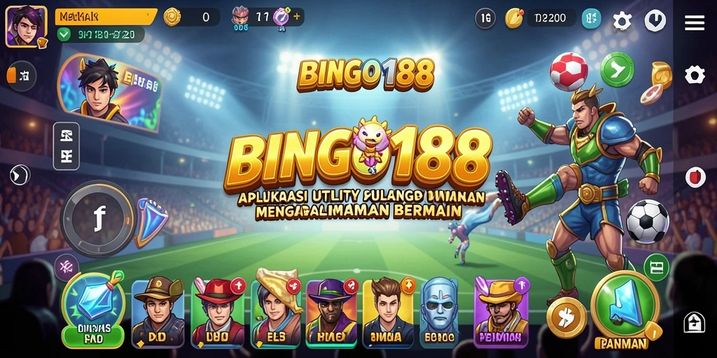 Tampilan aplikasi BINGO188 dengan fitur analisis permainan.