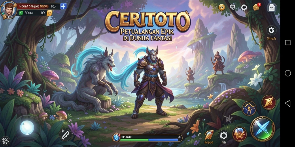 Tampilan menarik dari gameplay CERITOTO dengan aksi petualangan ARPG.