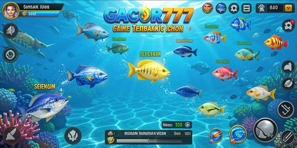 Screenshot GACOR777 menampilkan aksi seru dalam Tembak Ikan.