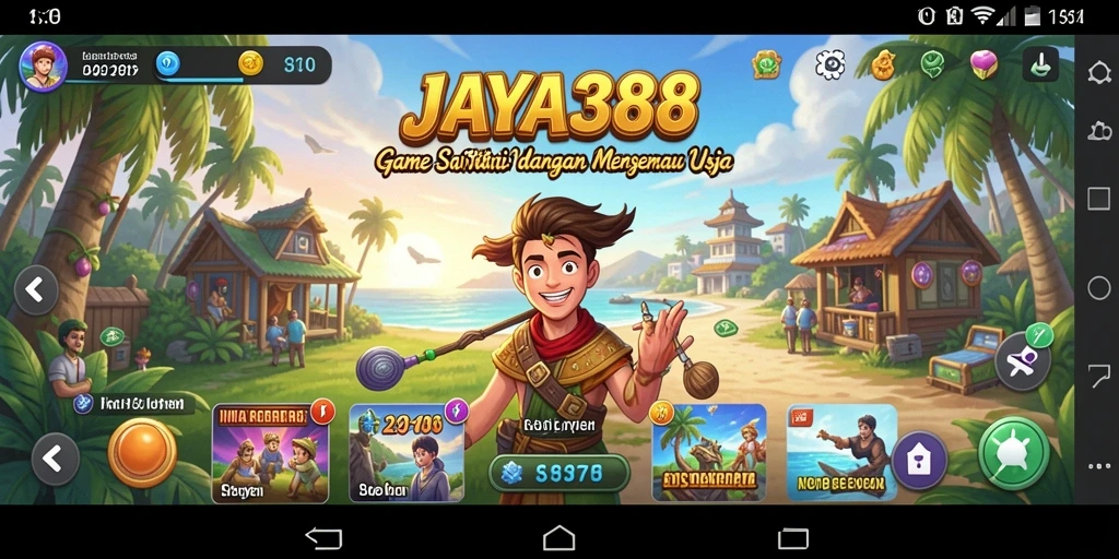 Tampilan menangkap aksi seru dalam game Casual JAYA388.