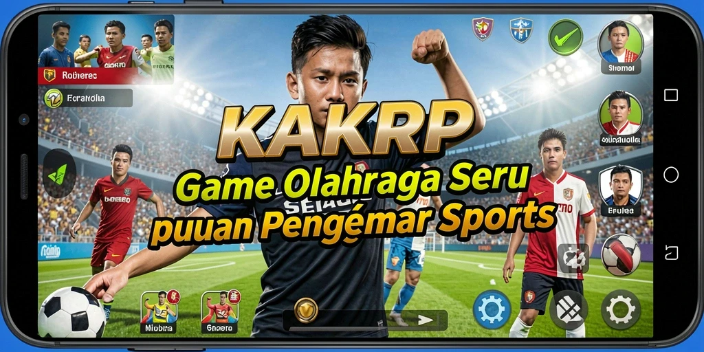 Tampilan seru gameplay KAKRP dengan aksi olahraga yang mendebarkan.