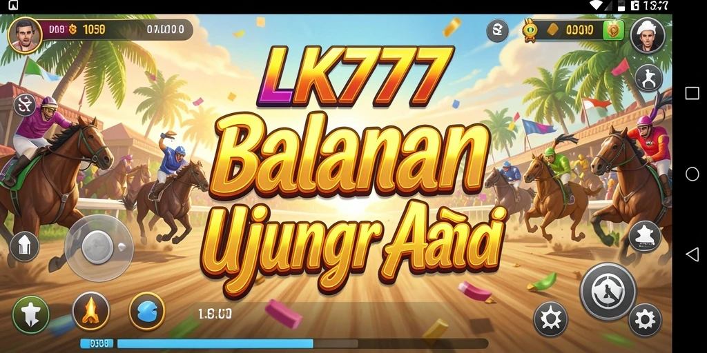 Screenshot menampilkan aksi balapan mendebarkan dari LK777.