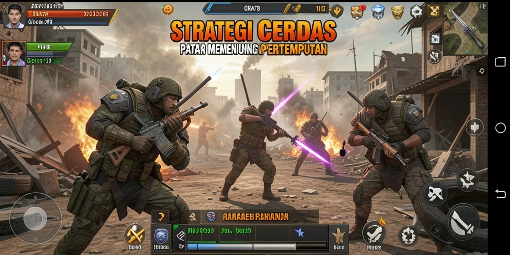 Screenshot gameplay menunjukkan strategi taktis yang intens di ORA78.