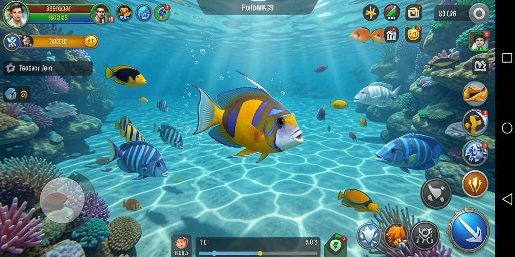 Tampilan gameplay Tembak Ikan yang seru dan menarik.