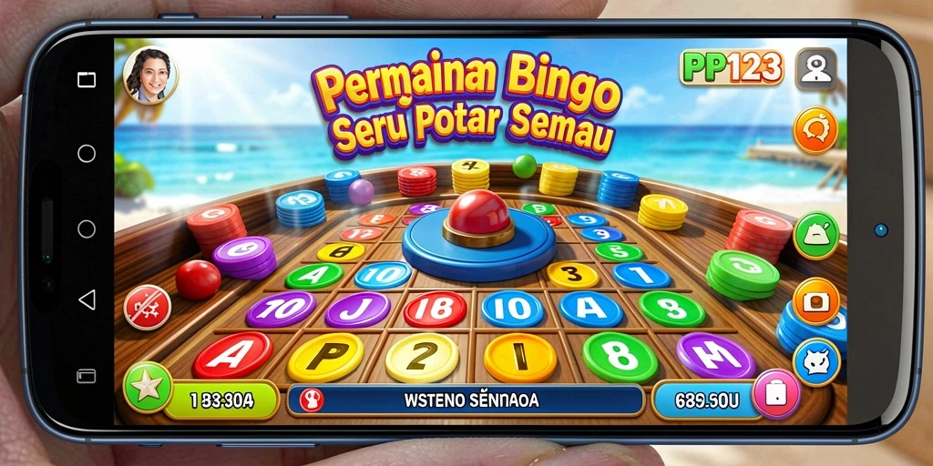 Tampilan permainan Bingo yang dinamis dan menarik di PP123.