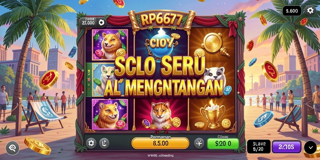 Tampilan gameplay menarik dari RP6677 yang menawarkan keseruan Slot.