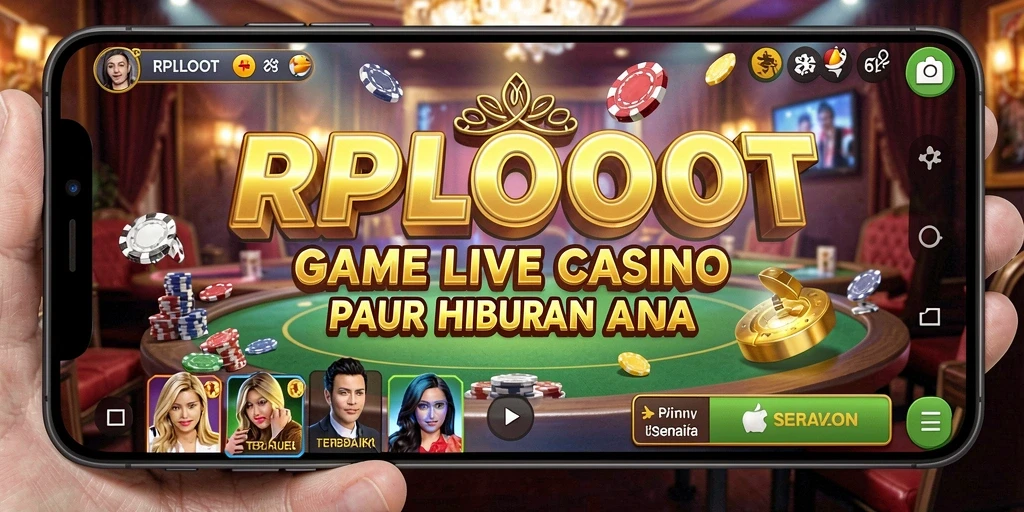 Screenshot gameplay Live Casino RPLOOT yang mendebarkan.