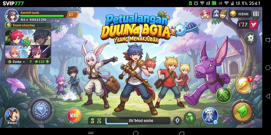 Tampilan gameplay menarik dari SVIP777 dengan karakter Anime yang beragam.