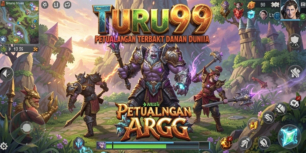 Screenshot utama TURU99 menampilkan aksi seru dalam game ARPG.